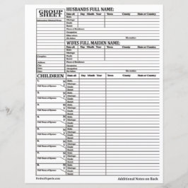 [ファミリ履歴]グループシート