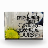 ファミリ引用文とデイジー フォトブロック (正面)