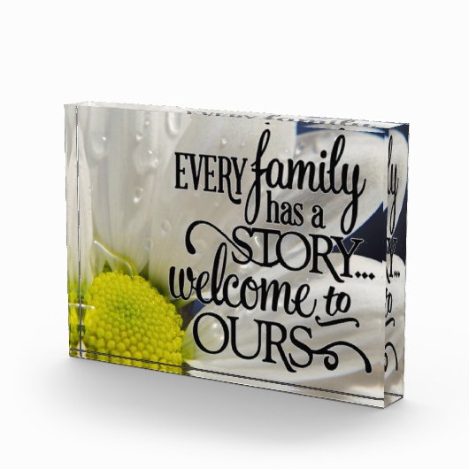 ファミリ引用文とデイジー フォトブロック (右)