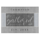 ファミリ引用文の姓Year Est カッティングボード (正面)