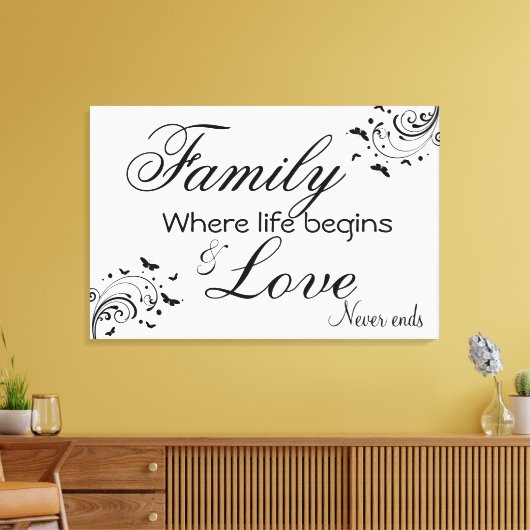 ファミリ引用文/キャンバスプリント キャンバスプリント (インサイチュ (リビング))