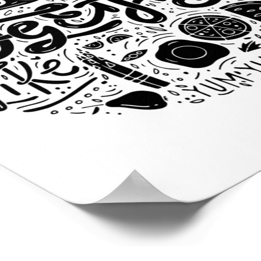 ファミリ引用文、食べ物引用文、壁の装飾 ポスター (角)