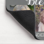 ファミリ恵み6フォトコラージンググレー マウスパッド (コーナー)