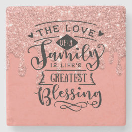 ファミリ感動的恵み引用文 ストーンコースター