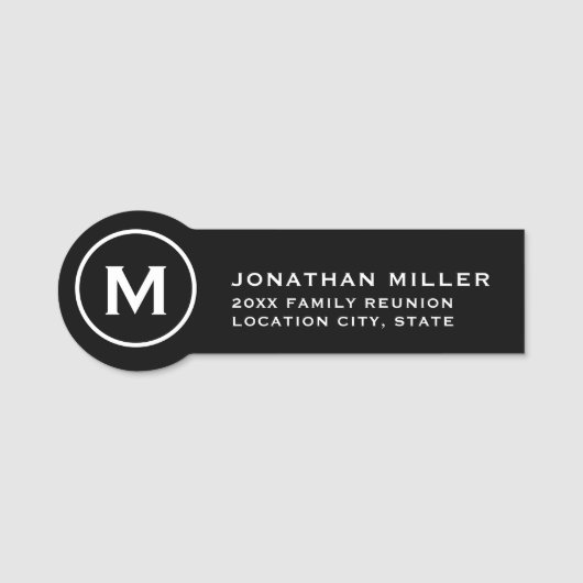 ファミリ懇親会お気に入り名前タグ 名札 (正面)