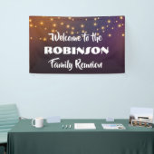 ファミリ懇親会とフェスティバルエレガントストリングライト 横断幕 (トレードショー)