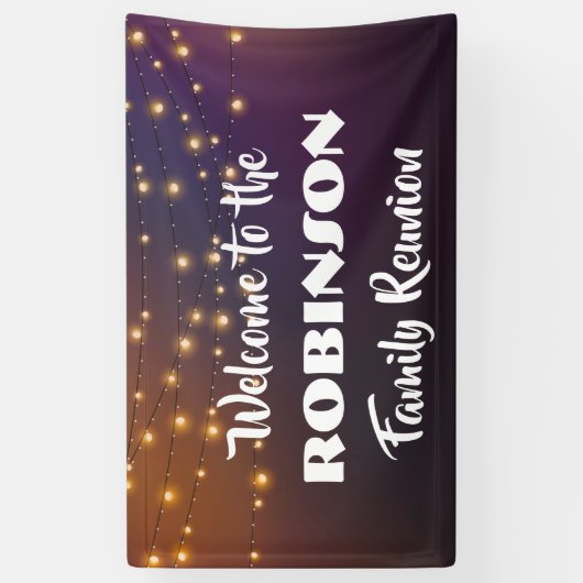 ファミリ懇親会とフェスティバルエレガントストリングライト 横断幕 (縦)