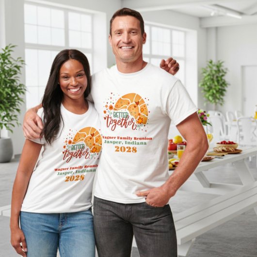 ファミリ懇親会の方が良いカスタマイズ名前 Tシャツ