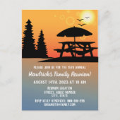 ファミリ懇親会の発表葉書 ポストカード (正面)