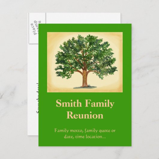 ファミリ懇親会はがき招待… 案内ポストカード (正面/裏面)