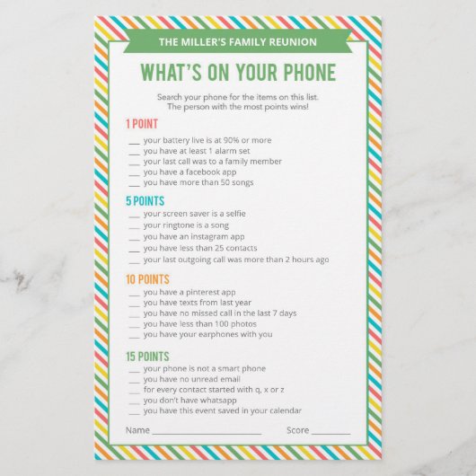 ファミリ懇親会アイスブレーカー2で1ゲーム (正面)