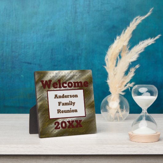 ファミリ懇親会ウェルカムテーブルエレガントのお知らせ フォトプラーク (インサイチュ)