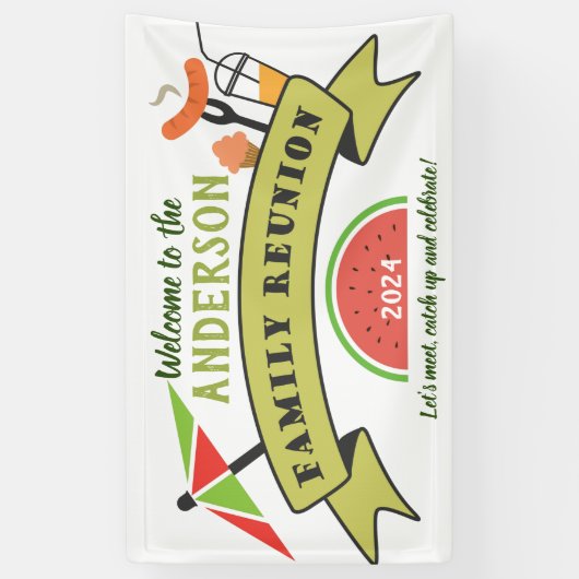 ファミリ懇親会ウェルカムバナー 横断幕 (縦)