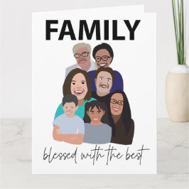 ファミリ懇親会クールファミリ懇親会グリーティング カード