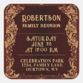 ファミリ懇親会コレクション スクエアシール (正面)