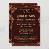 ファミリ懇親会コレクション 招待状 (正面/裏面)