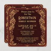 ファミリ懇親会コレクション 招待状 (正面/裏面)