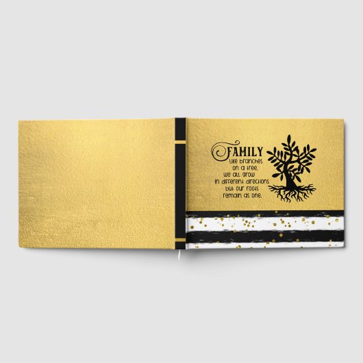 ファミリ懇親会サインインブック、メッセージブック、メモリ ゲストブック (全面)