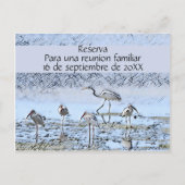 ファミリ懇親会スペインの 案内ポストカード (正面)