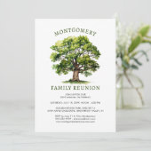 ファミリ懇親会ツリーウォータカラー 招待状 (スタンド正面)