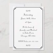 ファミリ懇親会ツリーエレガントモダンシンプルパーティー 招待状 (裏面)