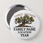 ファミリ懇親会ツリーボタン 缶バッジ (正面&裏面)