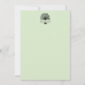 ファミリ懇親会ツリー日付カードの保存 セーブザデート (裏面)