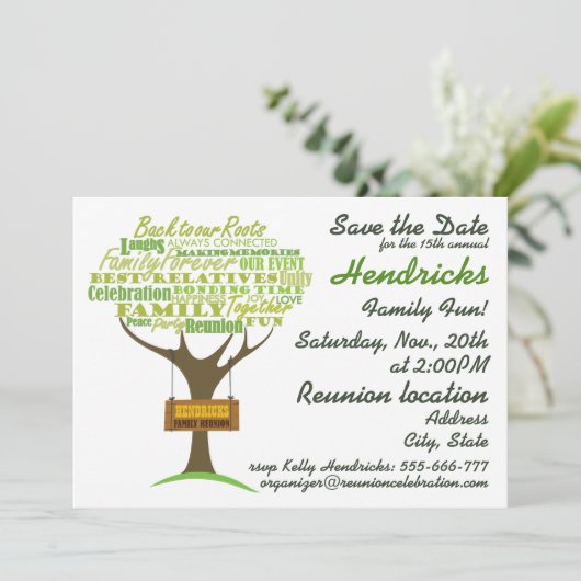 ファミリ懇親会デザイン。 招待状 (スタンド正面)