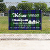 ファミリ懇親会バナー(ブラックウォッチタータンチェック) 横断幕 (インサイチュ)