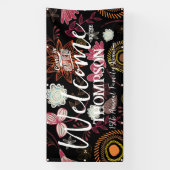 ファミリ懇親会バナー(レトロフローラ) 横断幕 (縦)