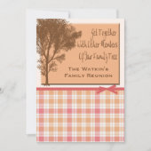 ファミリ懇親会パーティの招待状 招待状 (正面)