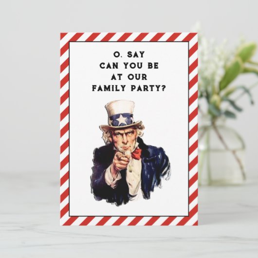 ファミリ懇親会パーティの招待状 招待状 (スタンド正面)