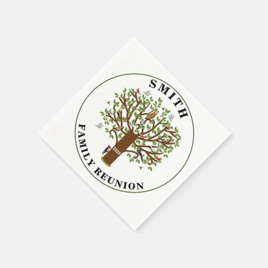 ファミリ懇親会パーティー スタンダードカクテルナプキン (角)