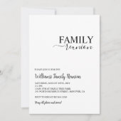 ファミリ懇親会パーティー、ファミリーギャザリング招待状 シーズンカード (正面)