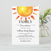 ファミリ懇親会パーティー、ファミリーギャザリング招待状 招待状 (スタンド正面)