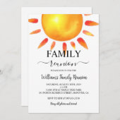 ファミリ懇親会パーティー、ファミリーギャザリング招待状 招待状 (正面/裏面)
