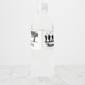 ファミリ懇親会ピクニックパーティーウォーターボトルラベル ペットボトルラベル (裏面)