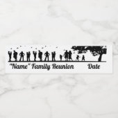 ファミリ懇親会ピクニックパーティーウォーターボトルラベル ペットボトルラベル (シングルラベル)