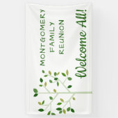 ファミリ懇親会ファミリツリーパーソナライズされた再使用可能 横断幕 (縦)