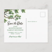 ファミリ懇親会ファミリツリー分岐日付の保存 案内ポストカード (裏面)