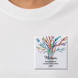 ファミリ懇親会ファミリーツリー名前をカスタムするラベルボタン 缶バッジ