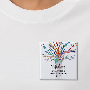 ファミリ懇親会ファミリーツリー名前をカスタムするラベルボタン 缶バッジ