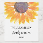 ファミリ懇親会フローラ ワインラベル (シングルラベル)