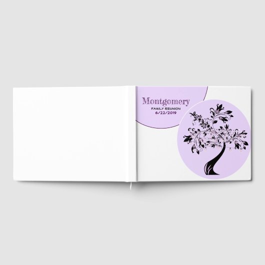 ファミリ懇親会レジストリツリーアートワークカスタムー ゲストブック (全面)