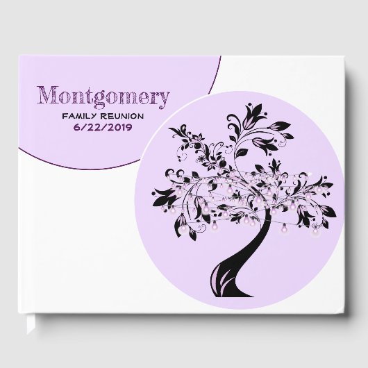 ファミリ懇親会レジストリツリーアートワークカスタムー ゲストブック (正面)