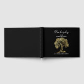 ファミリ懇親会レジストリ金ゴールドツリーアート ゲストブック (全面)