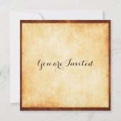 ファミリ懇親会ヴィンテージルック 招待状 (裏面)