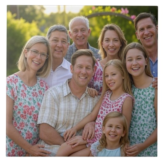 ファミリ懇親会写真のカスタマイズ追加 タイル (正面)