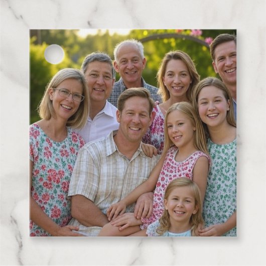 ファミリ懇親会写真のカスタマイズ追加 フェイバータグ (正面)