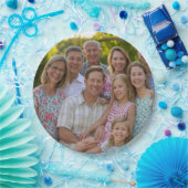 ファミリ懇親会写真のカスタマイズ追加 ペーパープレート (パーティー)